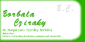 borbala cziraky business card